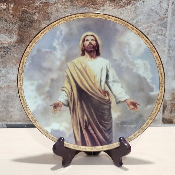 Ascension Plate Life of Christ Robert T Barrett Bradford Exchange 1994 COA - Picture 10 of 12